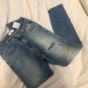 Anthro Closed denim skinny jeans with rips